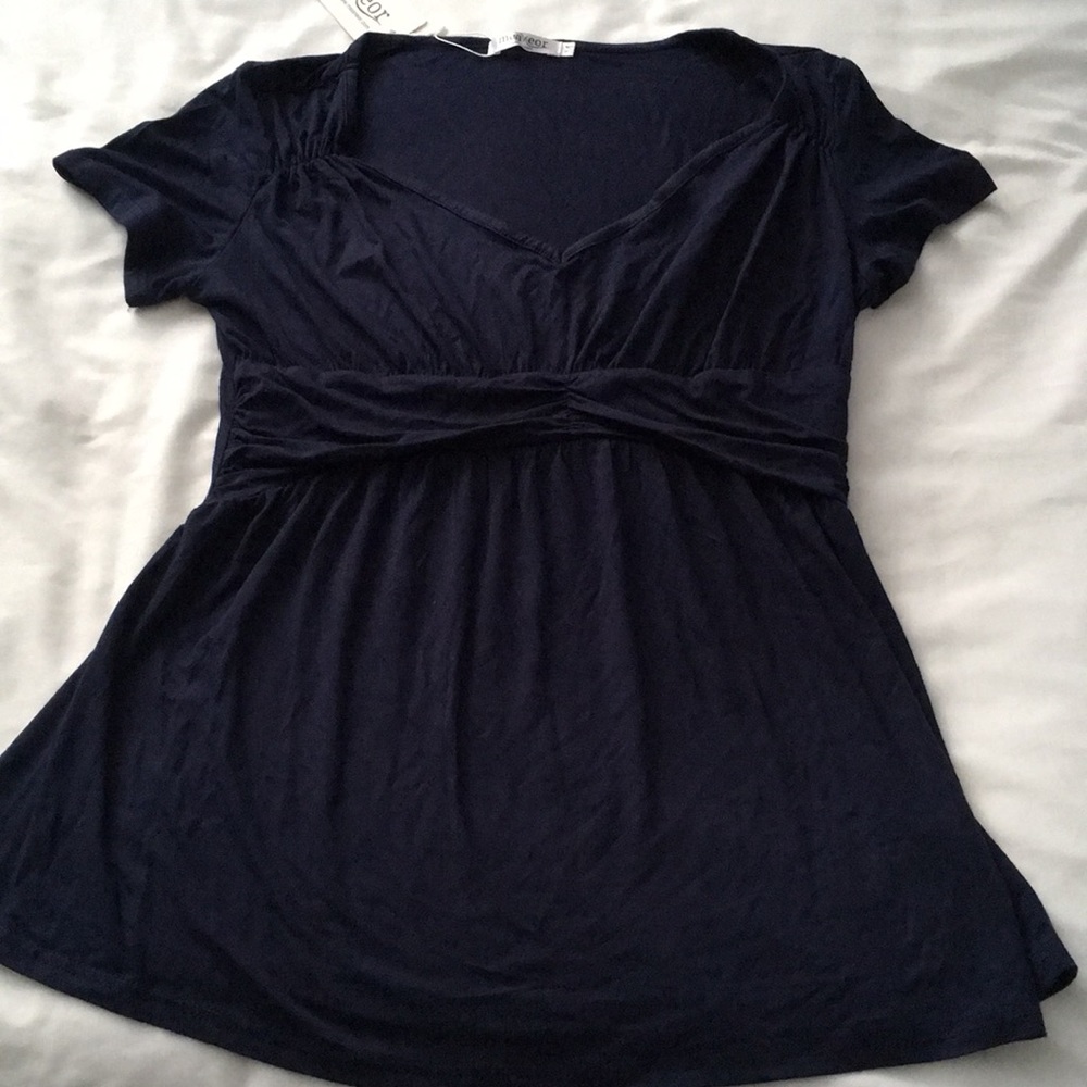 Meanor Babydoll V-Neck Top
